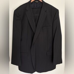 JoS A Bank Pinstripe Suit (52R) in Excellent Condition